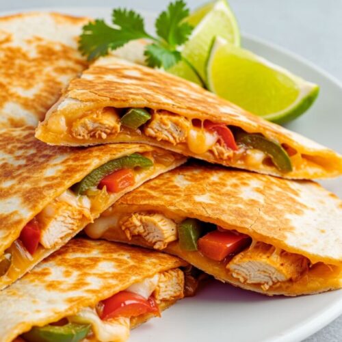 Easy Chicken Fajita Quesadillas – Cheesy and Flavorful