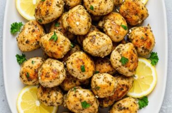 Garlic Lemon Greek Chicken Bites – Healthy and Delicious