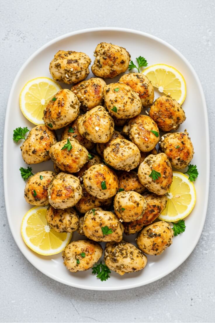 Garlic Lemon Greek Chicken Bites – Healthy and Delicious