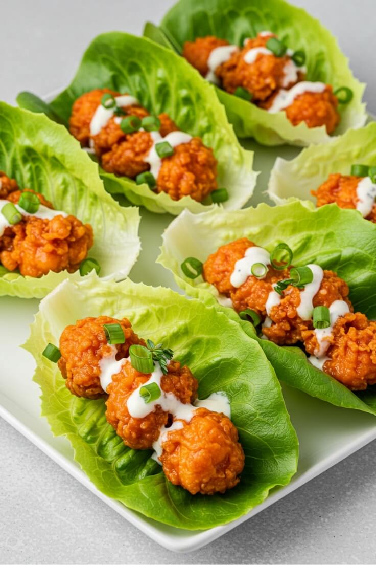 Buffalo Chicken Lettuce Wraps – Easy Low Carb Meal