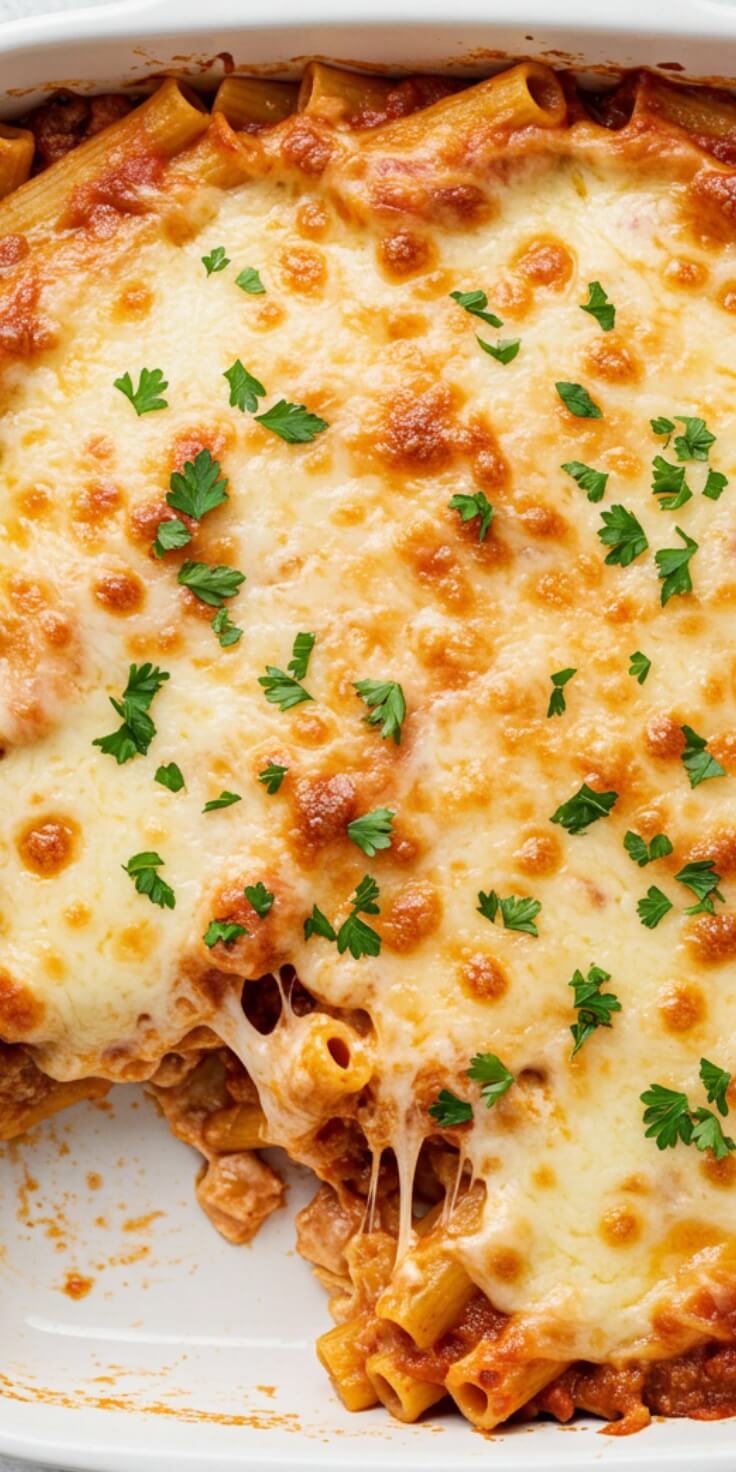 Homemade Olive Garden Five Cheese Ziti Al Forno