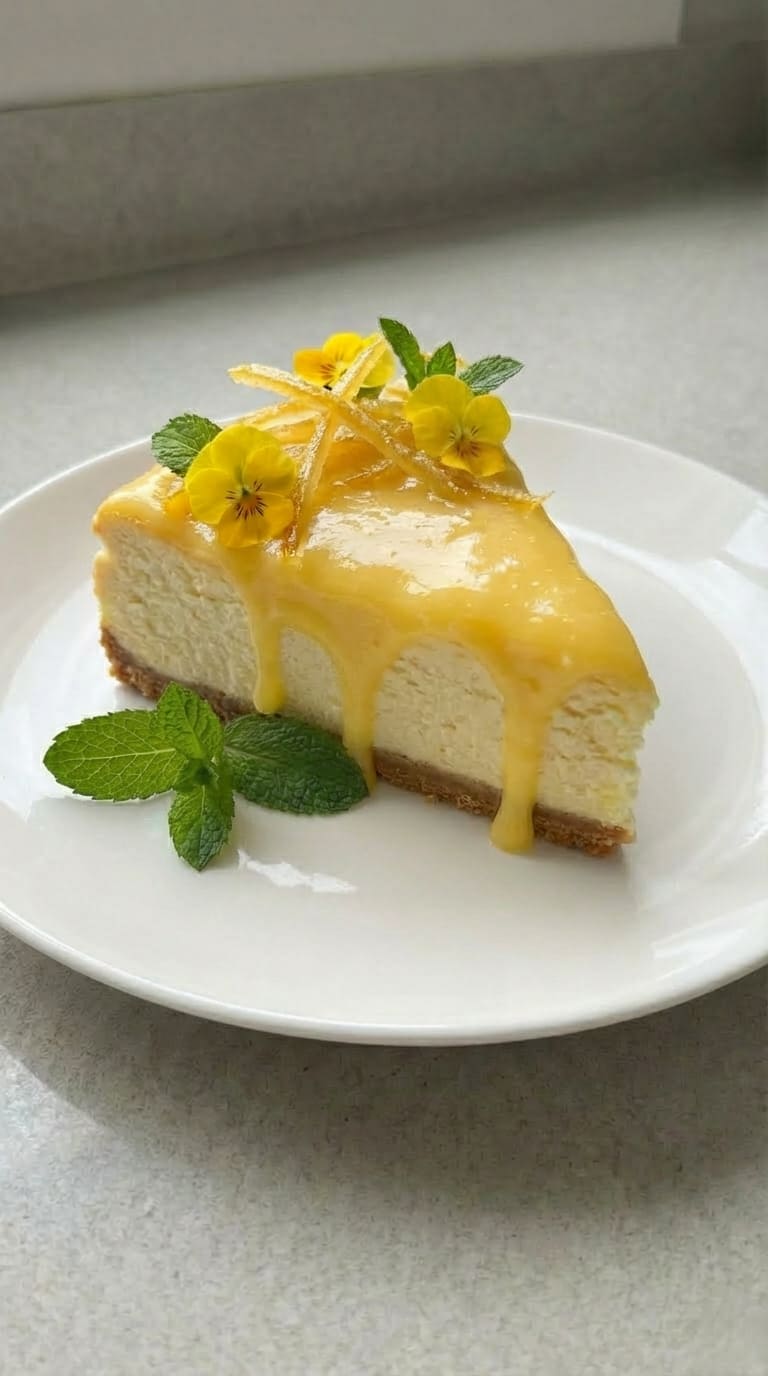 The Only Lemon Cheesecake with Lemon Curd You’ll Ever Need