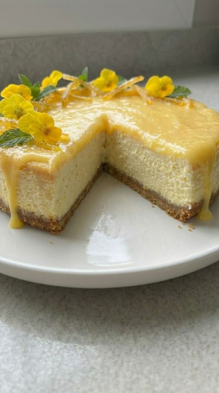 The Only Lemon Cheesecake with Lemon Curd You’ll Ever Need