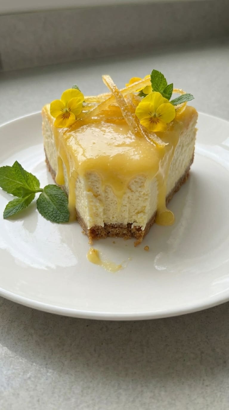 The Only Lemon Cheesecake with Lemon Curd You’ll Ever Need