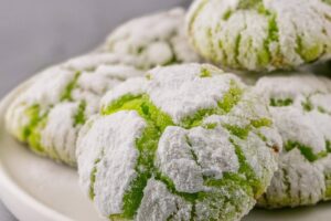 Lime Crinkle Cookies are soft, chewy, and bursting with zesty lime flavor. Coated in powdered sugar, they bake into beautiful crinkles with a bright citrusy taste.