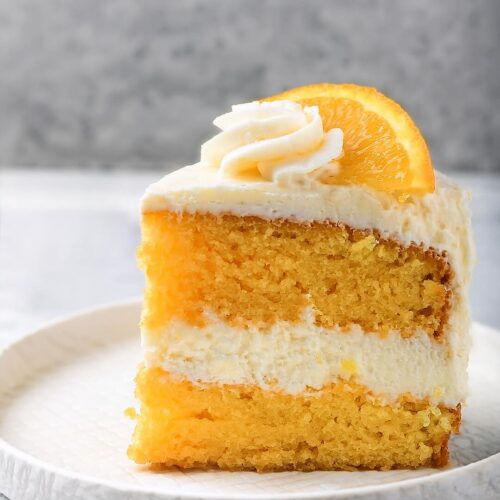 This Orange Cake is bursting with zesty citrus flavor, topped with a creamy orange frosting that’s the perfect finishing touch! It’s sure to be a hit at any gathering or just as a sweet treat to enjoy on your own!