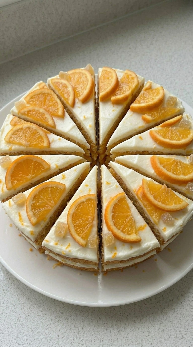 Soft and Fluffy Orange Cake with Tangy Cream Cheese Frosting
