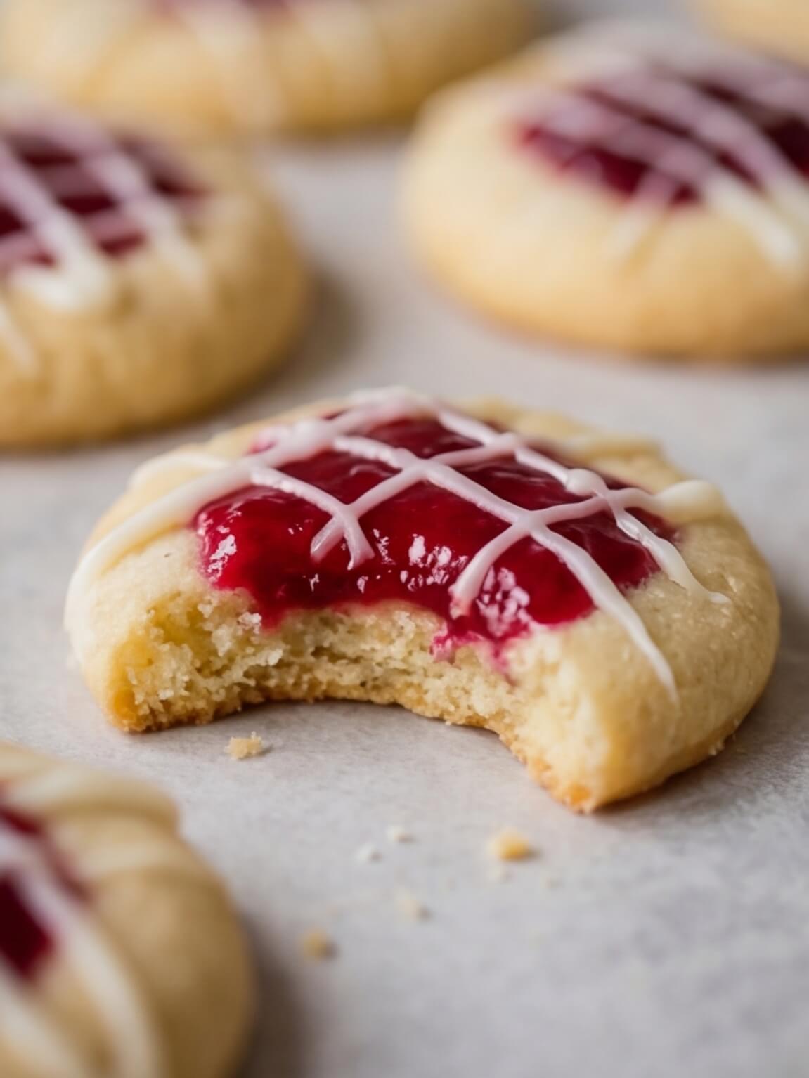 The Best Homemade Raspberry Almond Thumbprint Cookies