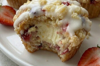 The Best Strawberry Cream Cheese Muffins, Easy Homemade Recipe