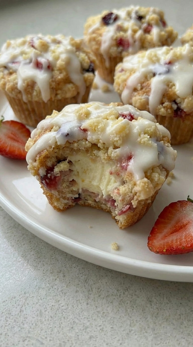 The Best Strawberry Cream Cheese Muffins, Easy Homemade Recipe