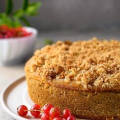 This classic Streusel Coffee Cake is soft, buttery, and topped with a sweet cinnamon crumble for the ultimate cozy treat—perfect with your morning coffee!