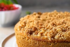 This classic Streusel Coffee Cake is soft, buttery, and topped with a sweet cinnamon crumble for the ultimate cozy treat—perfect with your morning coffee!