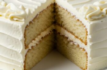 Classic White Cake with Vanilla Frosting