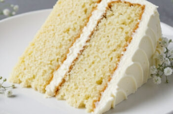 Classic White Cake with Vanilla Frosting