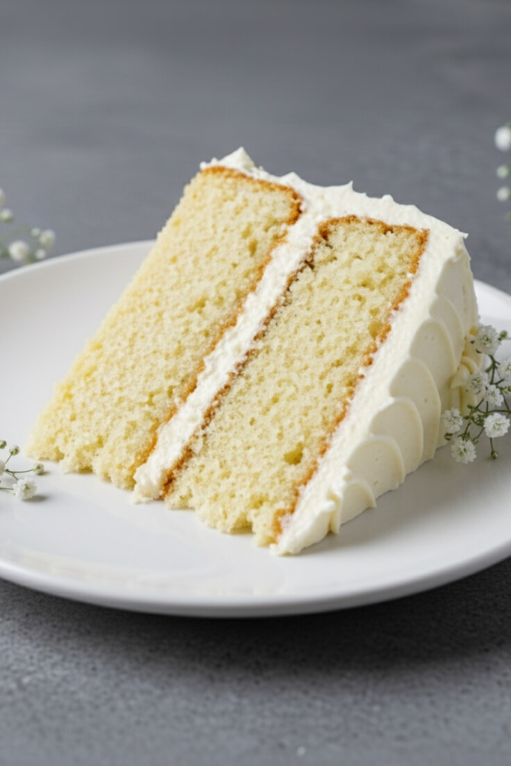 Classic White Cake with Vanilla Frosting