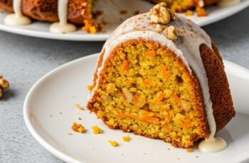 Homemade Carrot Bundt Cake with Sweet Glaze
