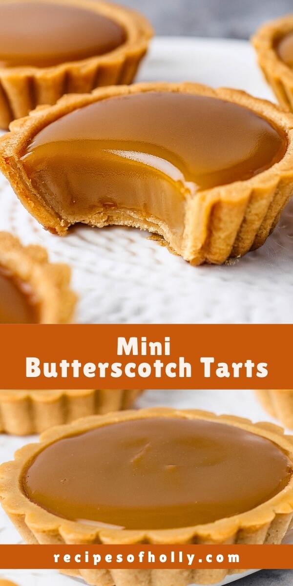 These Mini Butterscotch Tarts have a buttery, flaky crust filled with rich, velvety butterscotch and a hint of sea salt—pure indulgence in every bite!