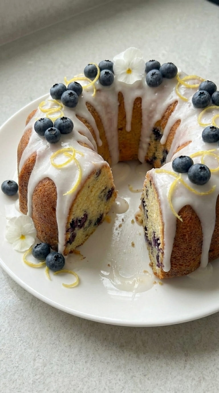 Homemade Blueberry Bundt Cake – Sweet, Soft & Irresistible