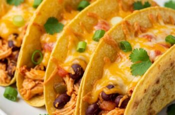 Best Cheesy Baked Chicken Tacos Recipe