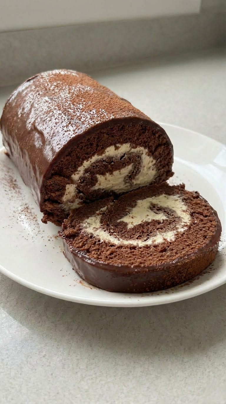 Easy Chocolate Swiss Roll Recipe with Rich Chocolate Flavor