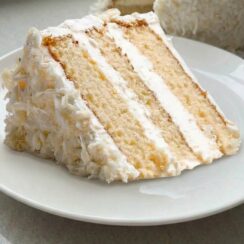Coconut Cake With Coconut Cream Buttercream