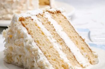 This Coconut Cake is soft, fluffy, and bursting with tropical flavor! Coconut milk, shredded coconut, and a creamy coconut buttercream make it irresistible
