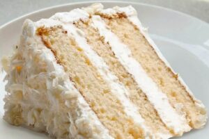 Coconut Cake With Coconut Cream Buttercream