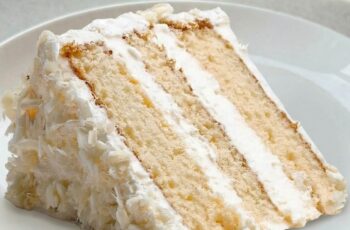 Coconut Cake With Coconut Cream Buttercream