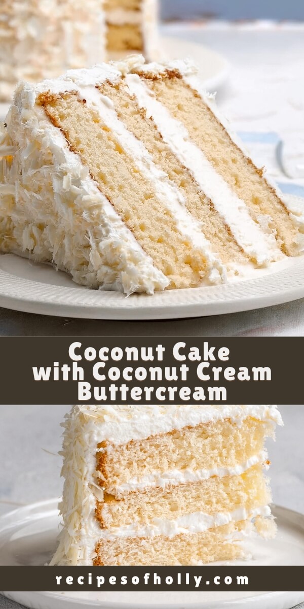 This Coconut Cake is soft, fluffy, and bursting with tropical flavor! Coconut milk, shredded coconut, and a creamy coconut buttercream make it irresistible