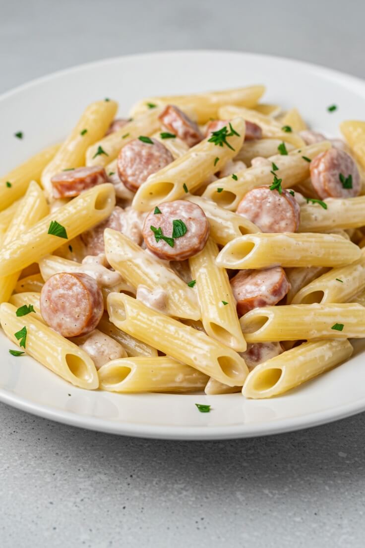 Comforting Creamy Sausage Pasta with Italian Sausage
