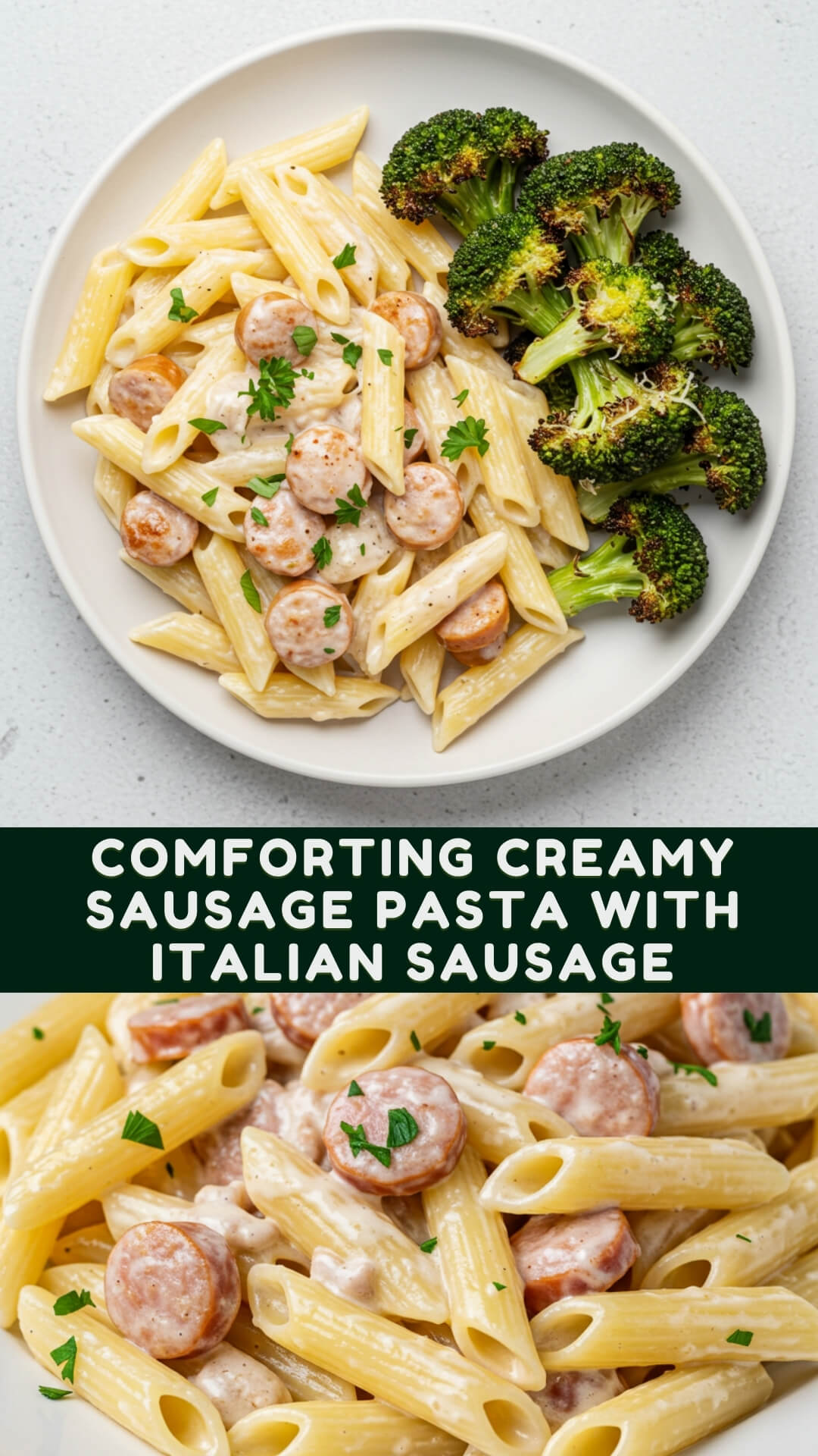 Comforting Creamy Sausage Pasta with Italian Sausage