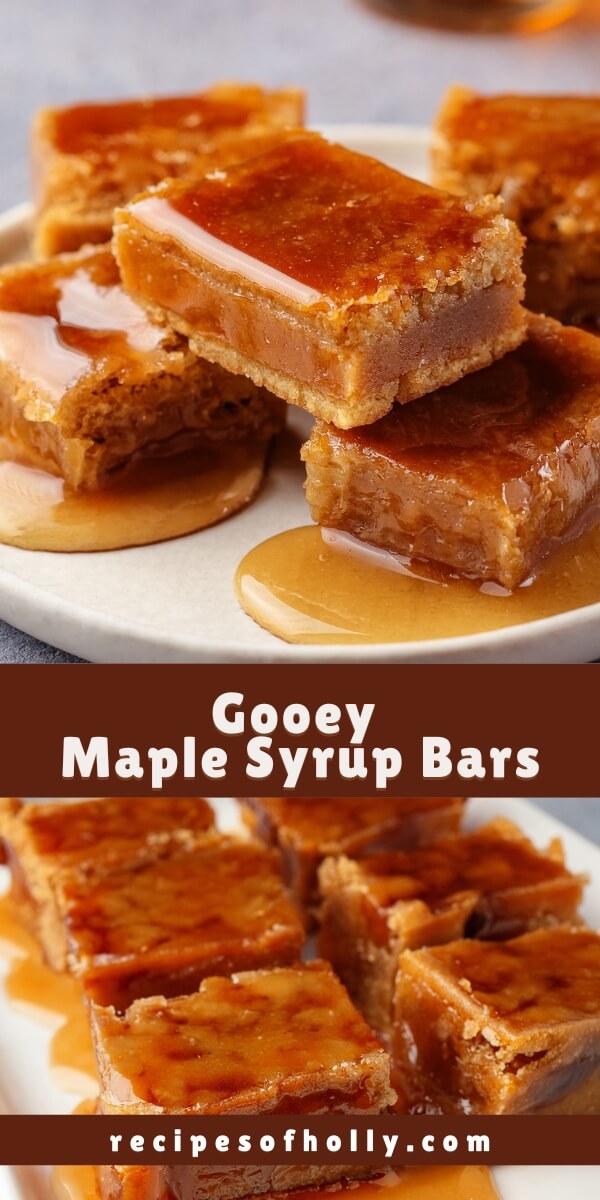Gooey Maple Syrup Bars are a rich and decadent dessert featuring a buttery shortbread crust topped with a gooey maple filling. These bars are perfect for any occasion, offering a deep maple flavor and a satisfying texture.