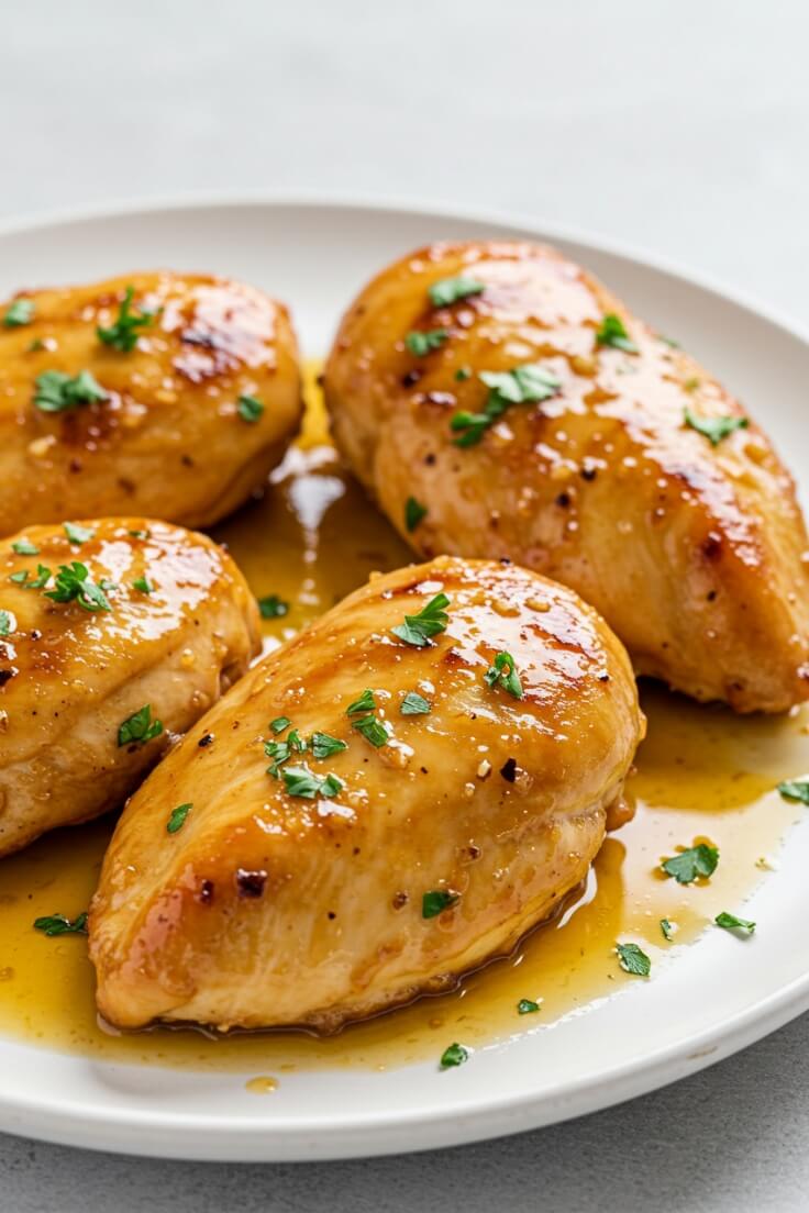 Juicy Honey Garlic Butter Chicken with Rich Sauce