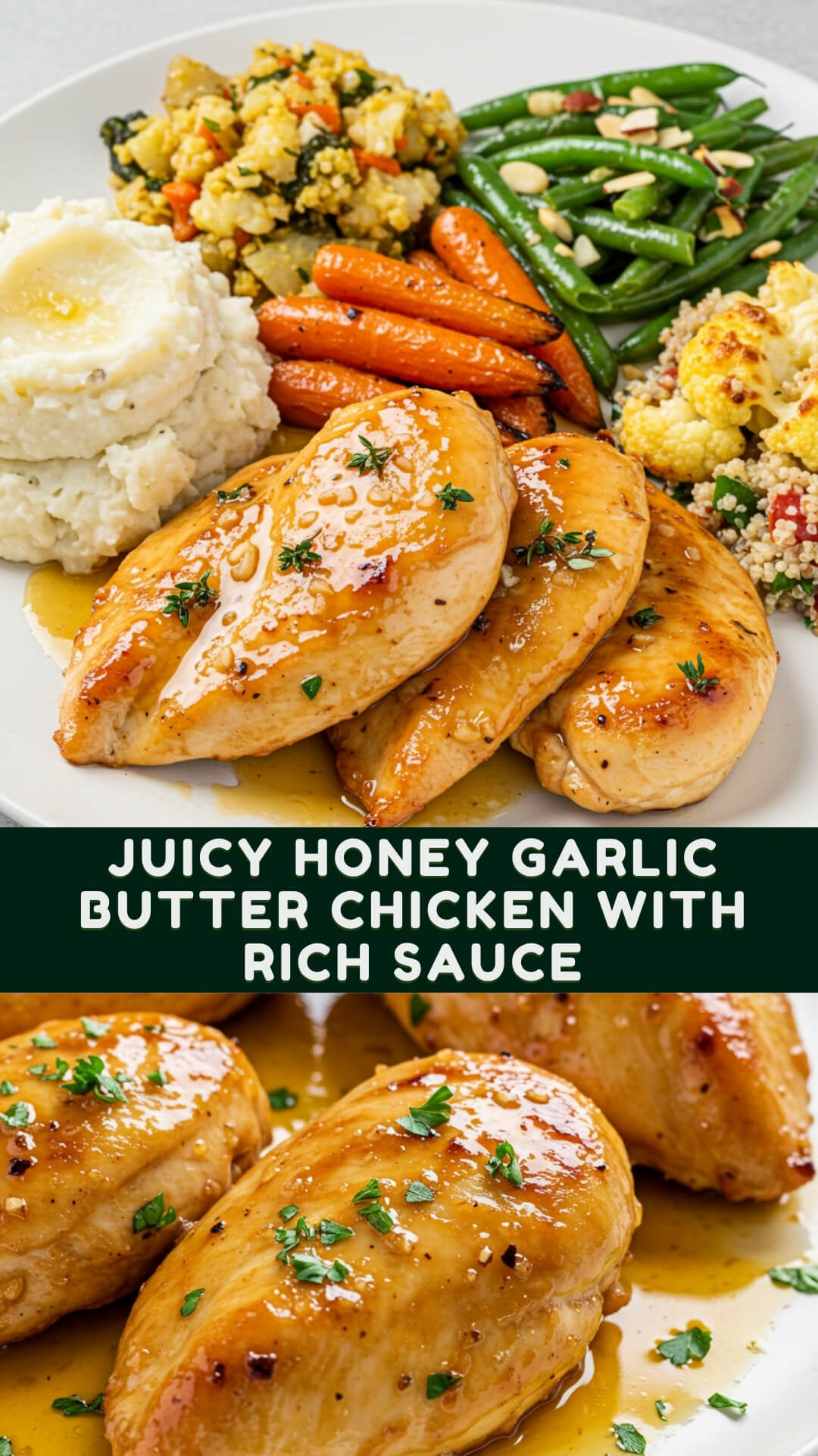 Juicy Honey Garlic Butter Chicken with Rich Sauce