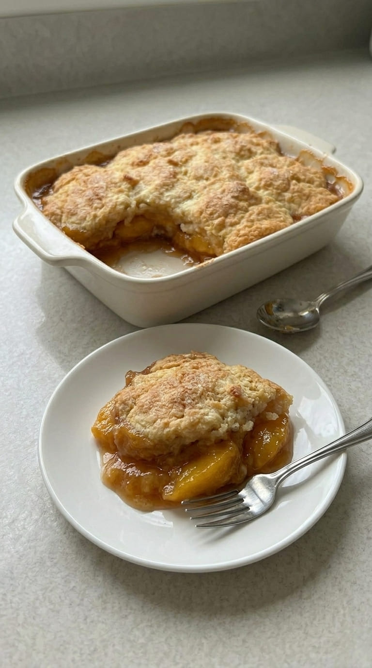 Peach Cobbler – Classic Southern Dessert (So Easy!)