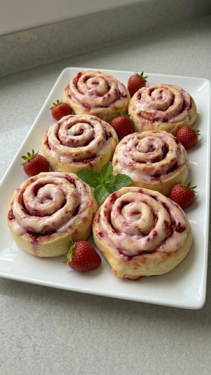 Best Strawberry Rolls – Soft Dough & Juicy Filling