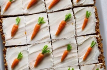 This Carrot Sheet Cake is moist, fluffy, and topped with a dreamy cream cheese frosting—you need this in your life 🥕🍰