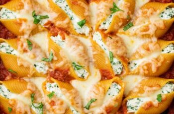 Cheesy Ricotta Stuffed Pasta Shells Recipe