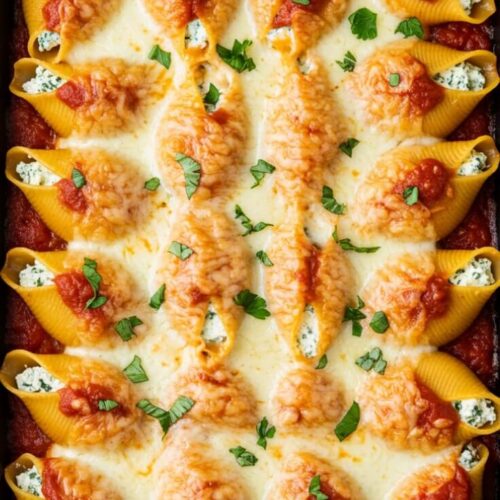 Cheesy Ricotta Stuffed Pasta Shells Recipe