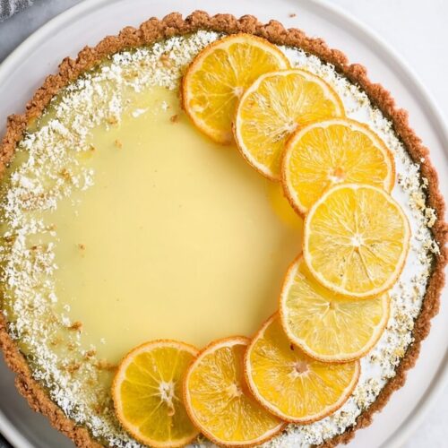 Coconut Lemon Tart is a refreshing, tropical-inspired dessert featuring a crisp coconut crust filled with silky, tangy lemon curd. The combination of bright citrus and sweet coconut creates a light yet satisfying treat that’s as beautiful as it is delicious. Perfect for spring and summer gatherings or anytime you want a dessert that feels like sunshine.
