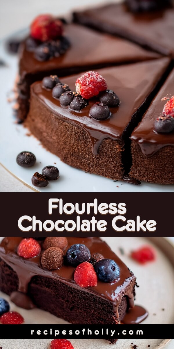 Flourless Chocolate Cake is a rich, decadent dessert that delivers intense chocolate flavor in every bite. With a smooth, fudgy texture and a silky ganache topping, this naturally gluten-free cake is pure indulgence—perfect for special occasions or whenever you’re craving something deeply chocolatey.