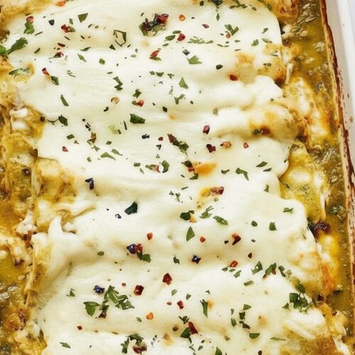 Green Chicken Enchiladas Recipe – Creamy & Flavorful