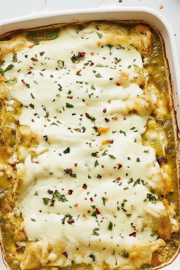 Green Chicken Enchiladas Recipe – Creamy & Flavorful
