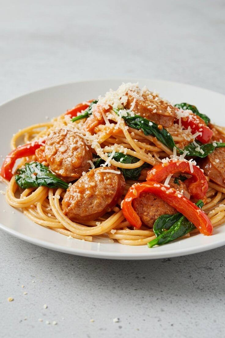 Sausage Spaghetti – Easy Weeknight Pasta Recipe