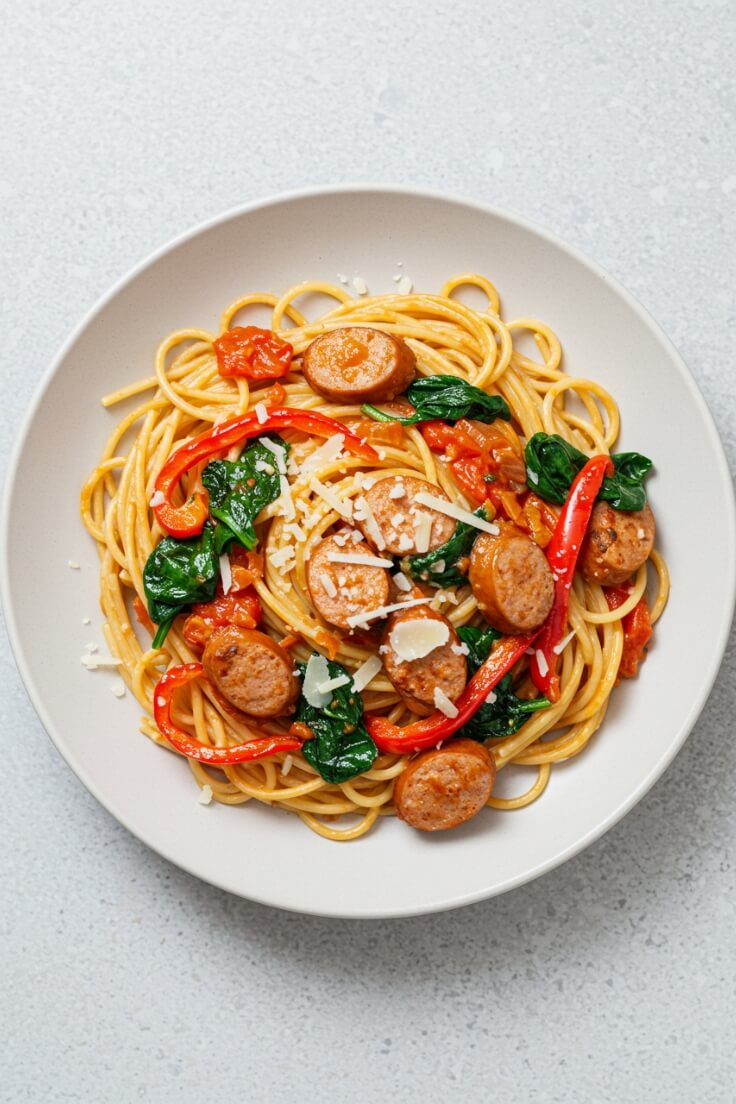 Sausage Spaghetti – Easy Weeknight Pasta Recipe