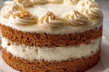 Warm, cozy, and irresistibly spiced! This moist Spice Cake is layered with dreamy cream cheese frosting—perfect for fall or any time of year 🎂🍂