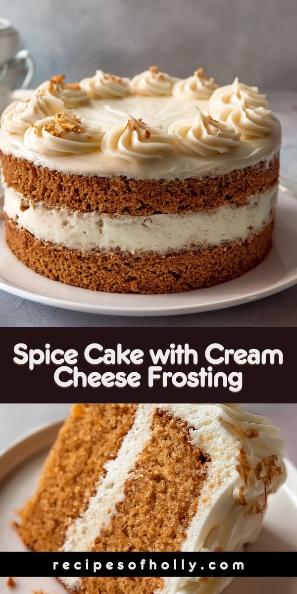 Warm, cozy, and irresistibly spiced! This moist Spice Cake is layered with dreamy cream cheese frosting—perfect for fall or any time of year 🎂🍂