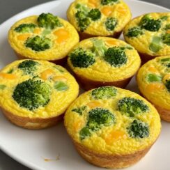 Broccoli and Cheese Egg Muffins are the ultimate meal-prep breakfast! Packed with protein, cheesy flavor, and veggies to fuel your day the healthy way