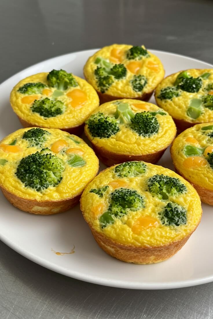 Broccoli and Cheese Egg Muffins are the ultimate meal-prep breakfast! Packed with protein, cheesy flavor, and veggies to fuel your day the healthy way