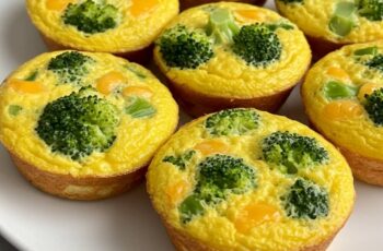 Broccoli and Cheese Egg Muffins are the ultimate meal-prep breakfast! Packed with protein, cheesy flavor, and veggies to fuel your day the healthy way
